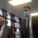 Former Minneapolis Police officer Thomas Lane (R) arrives with his attorney Earl Gray for a hearing at the Hennepin County Public Safety Facility on June 29, 2020 in Minneapolis, Minnesota. Lane is charged with aiding and abetting second-degree murder and aiding and abetting second-degree manslaughter in the death of George Floyd on May 25.